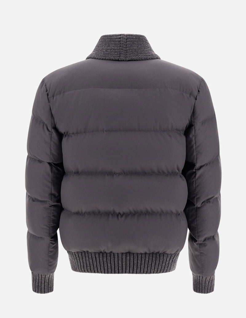 Chaqueta Herno Rellena Plumón de Oca Arendelle Knit Gris Hombre