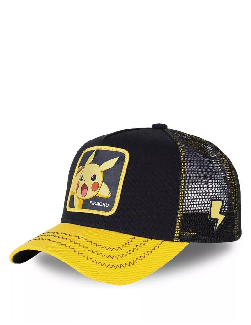 Gorra Capslab Pikachu Negra y Amarilla Unisex