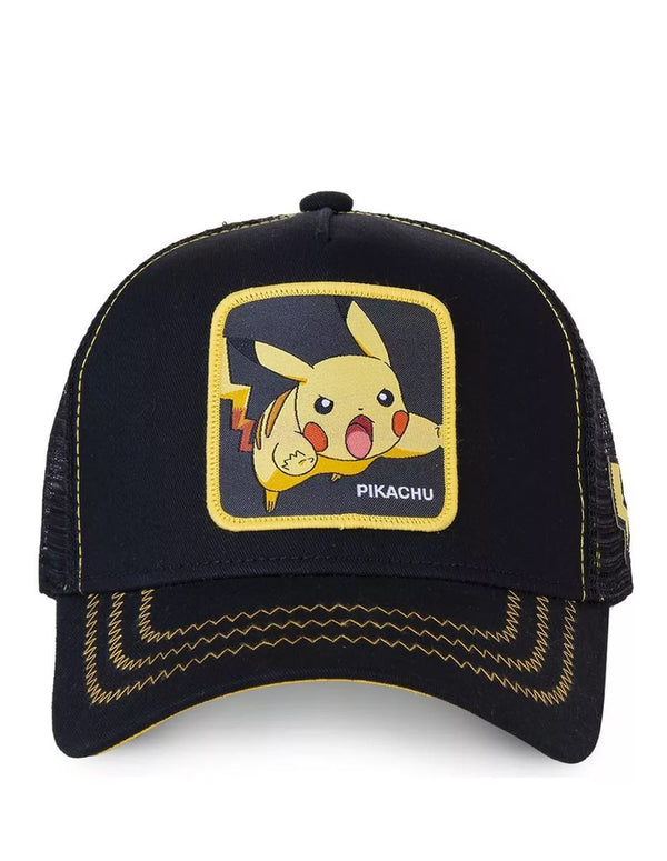 Gorra Capslab Pikachu Pokemon Negra Unisex