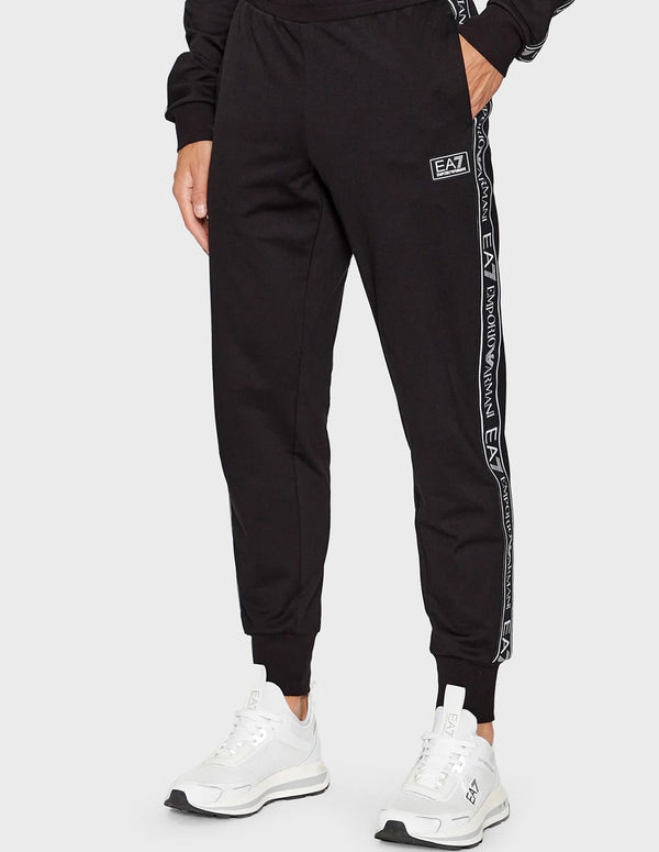 Pantalón de Chándal Emporio Armani EA7 con Logo Negro Hombre