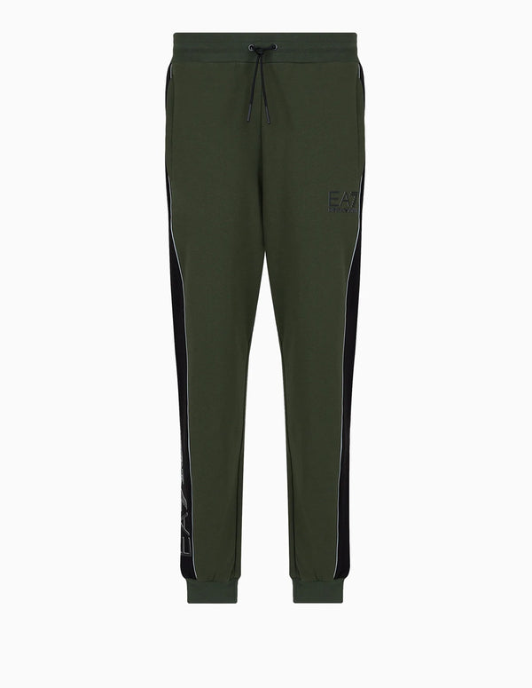 Pantalón de Chándal Emporio Armani EA7 Atletic Color Block Verde Hombre