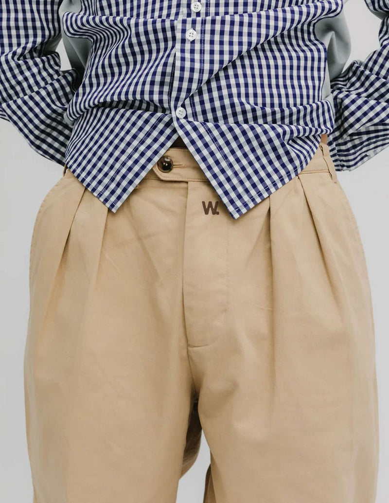 Pantalón We Are Not Friends Pleat Beige Hombre