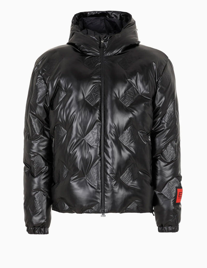 Chaqueta Bomber Emporio Armani EA7 Acolchada Negra Hombre