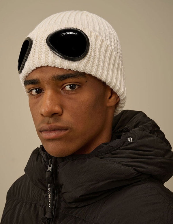 Gorro C.P. Company Extrafine Merino Wood Google Beige Unisex