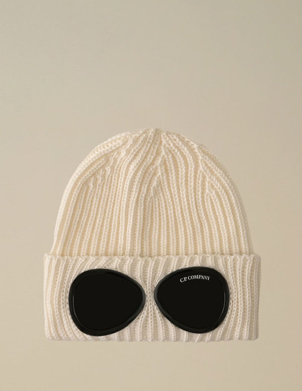Gorro C.P. Company Extrafine Merino Wood Google Beige Unisex
