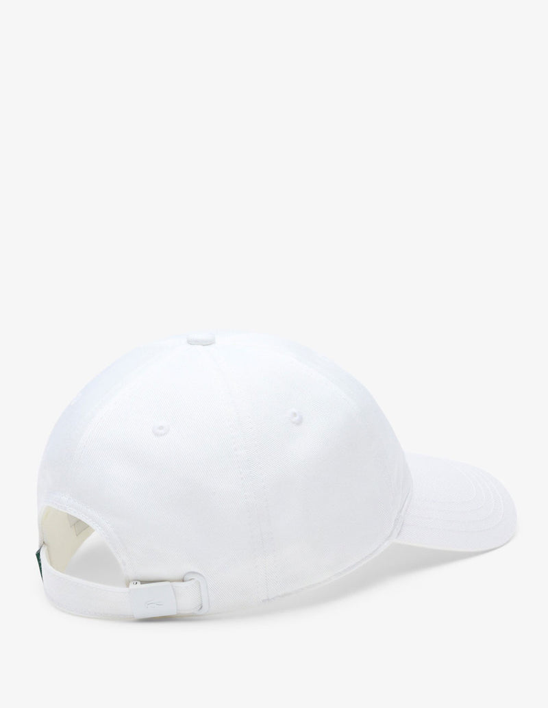 Gorra Lacoste de Sarga de Algodón Blanca Unisex