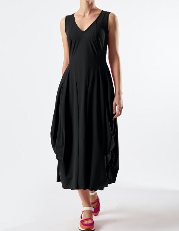 Vestido High At-Lenght Negro Mujer