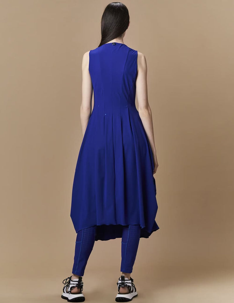 Vestido Hihg At Length Azul Mujer