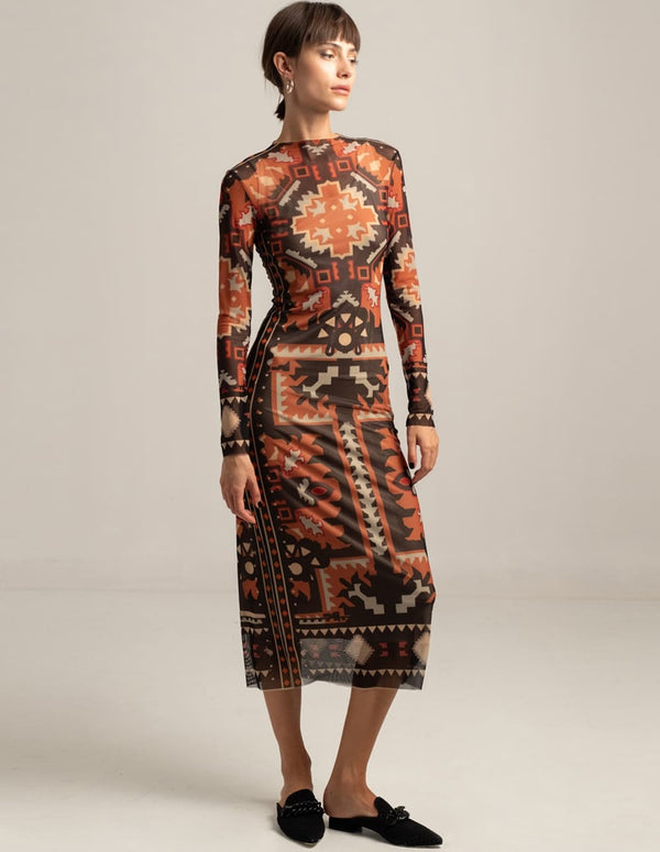 Vestido Peace and Chaos Labyrinth Multicolor Mujer
