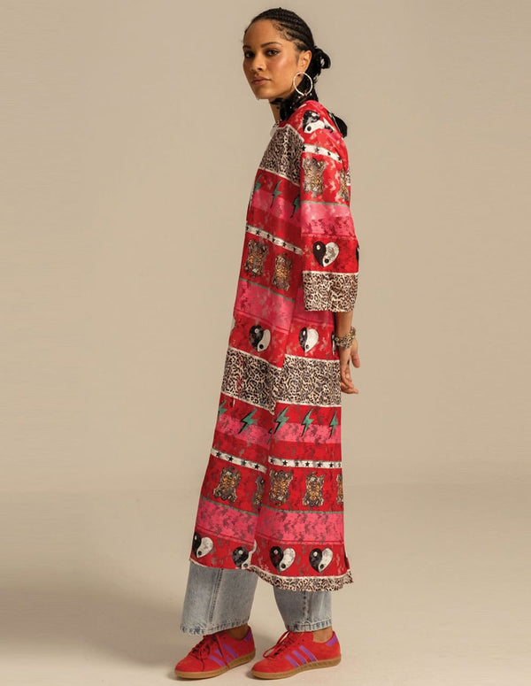 Kimono Peace and Chaos Equinox Lace Multicolor Mujer