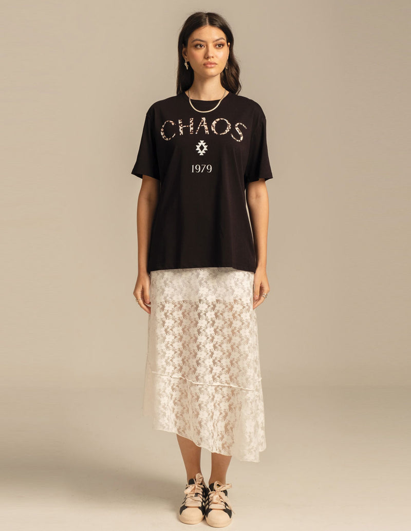 Falda Peace and Chaos Laceflower Blanca Mujer