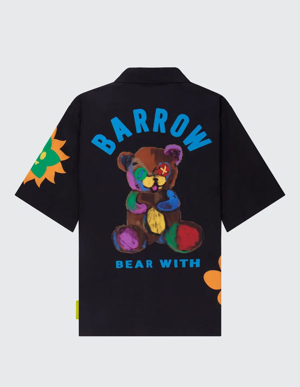 Camisa BARROW con Estampado Negra Unisex