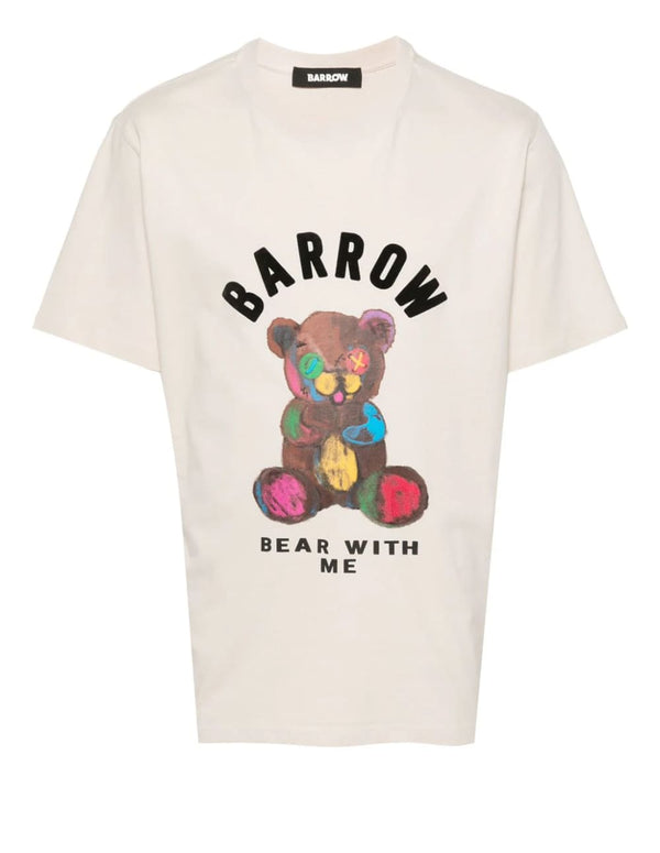 Camiseta BARROW con Logo Beige Unisex