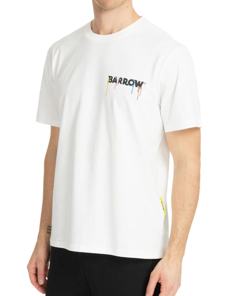Camiseta BARROW con Estampado Blanca Unisex