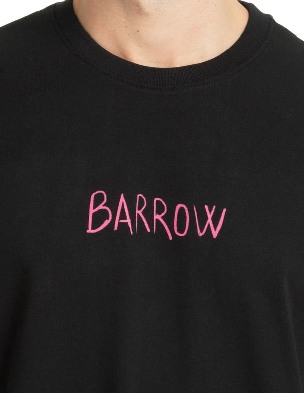 Camiseta BARROW con Estampado Negra Unisex