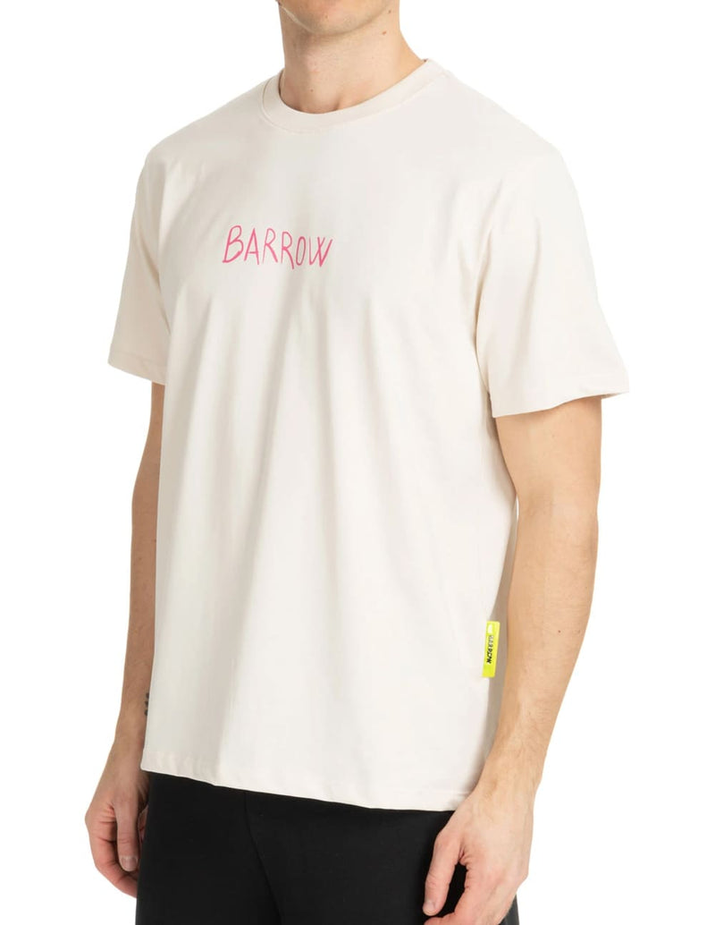 Camiseta BARROW con Estampado Beige Unisex