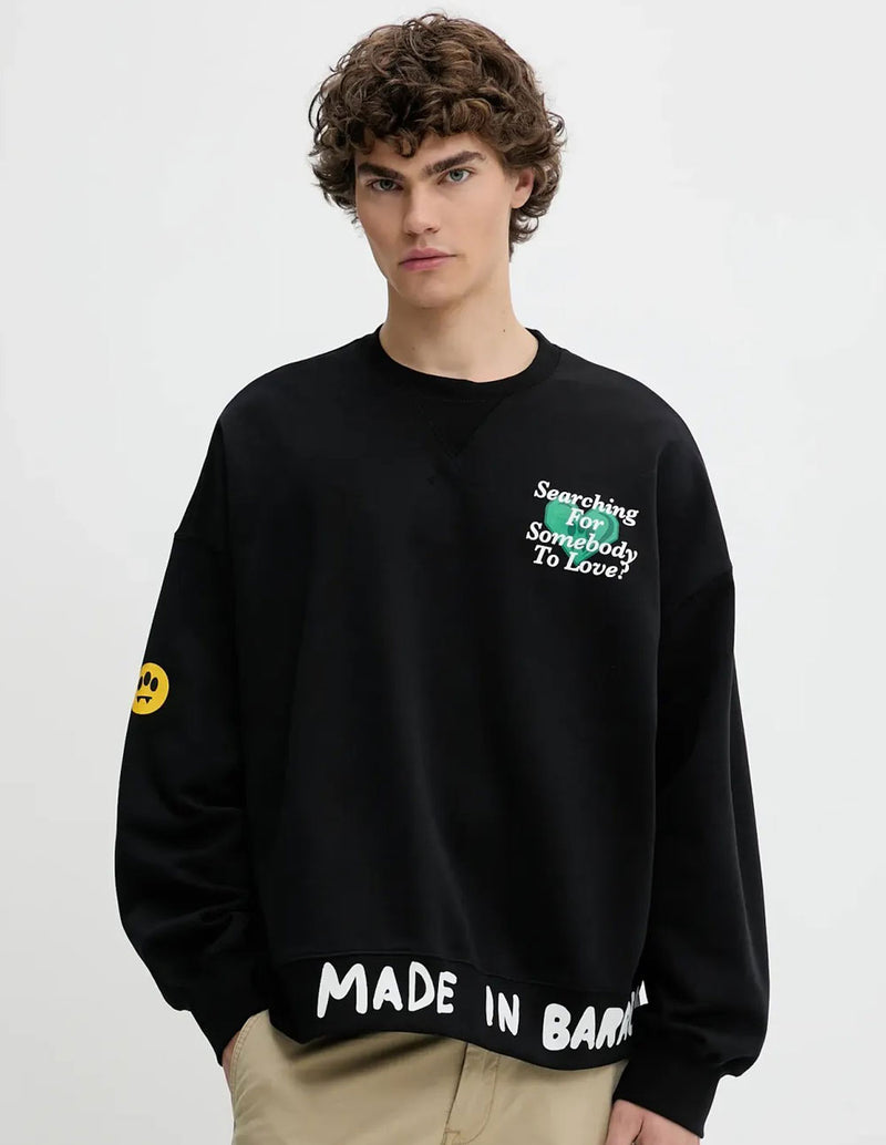 Sudadera BARROW con Estampado Negra Unisex