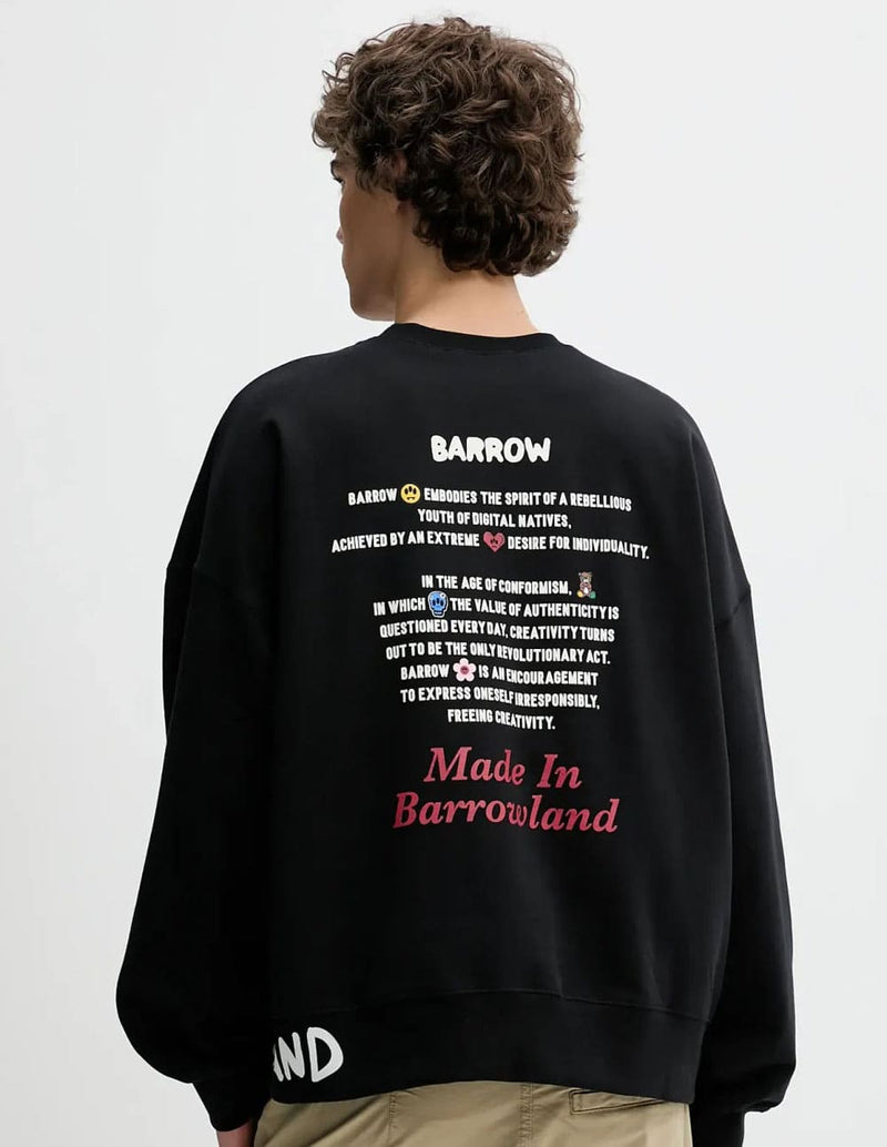 Sudadera BARROW con Estampado Negra Unisex