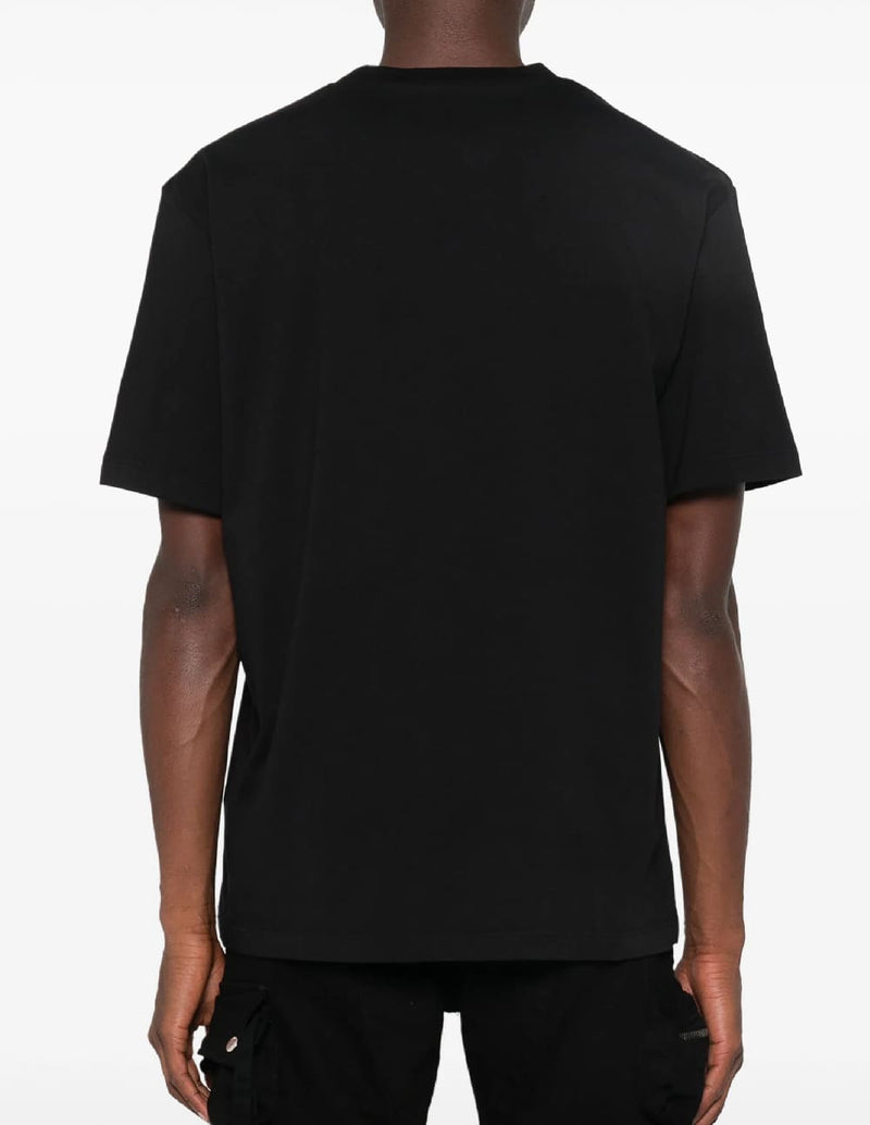 Camiseta Dsquared2 con Logo en el Cuello Negra Hombre