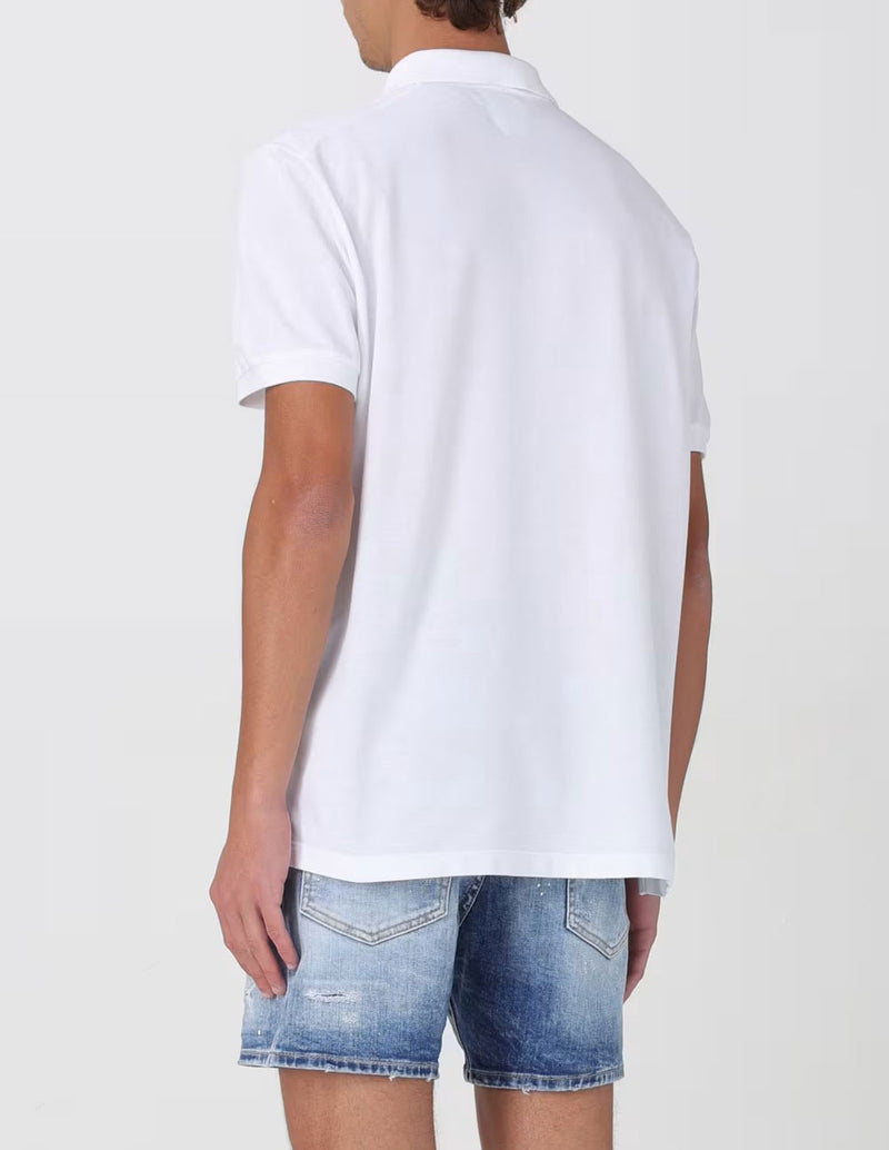 Polo Dsquared2 con Logo Blanco Hombre