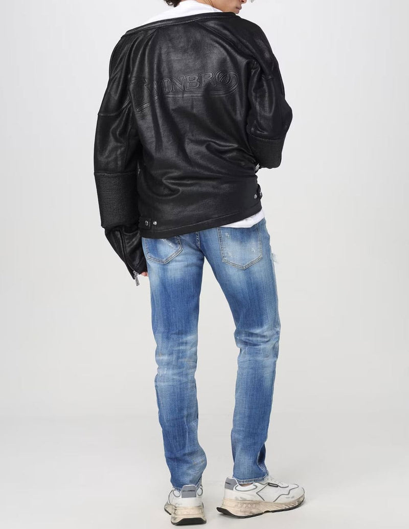 Pantalón Vaquero Dsquared2 con Logo Azul Hombre