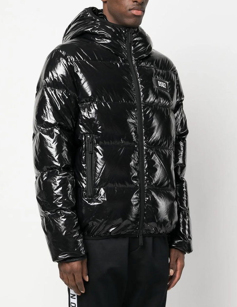 Dsquared2 Down Anorak with Logo Black Man