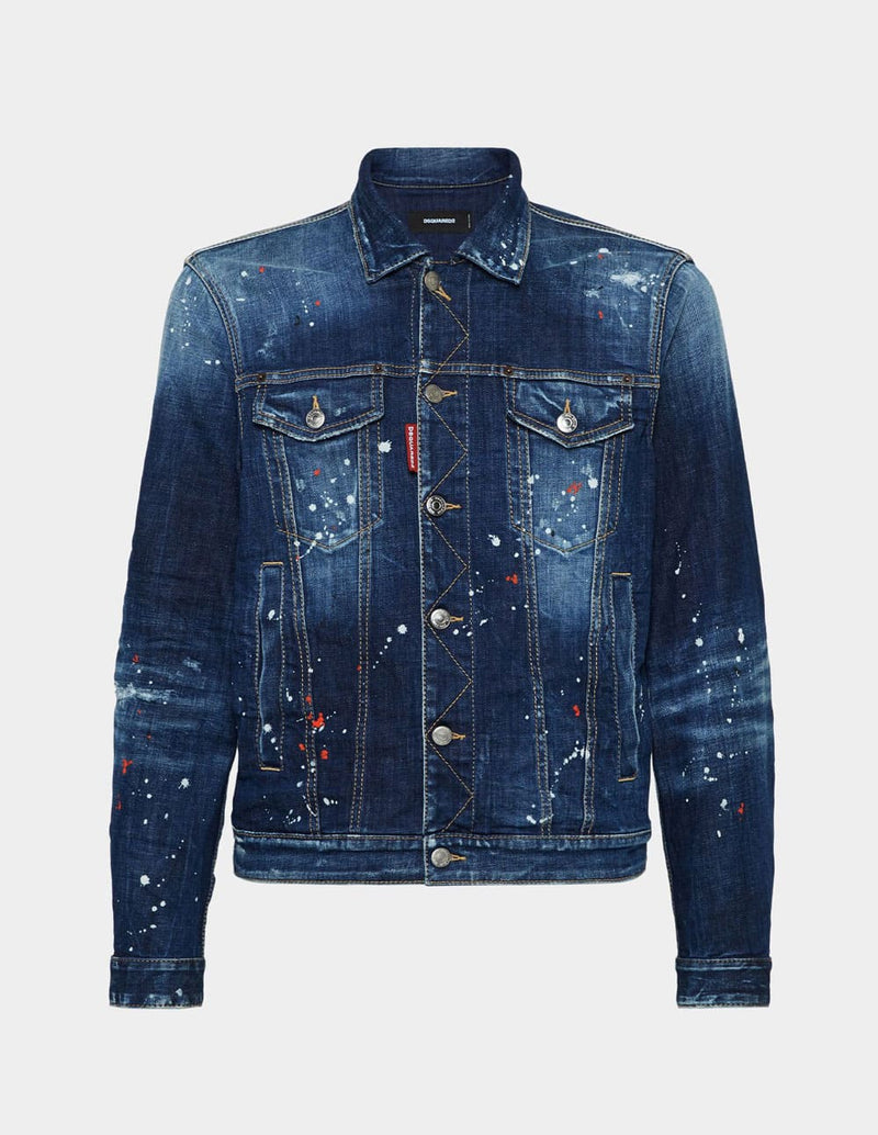 Cazadora Vaquera Dsquared2 Medium Easy Wash Azul Hombre