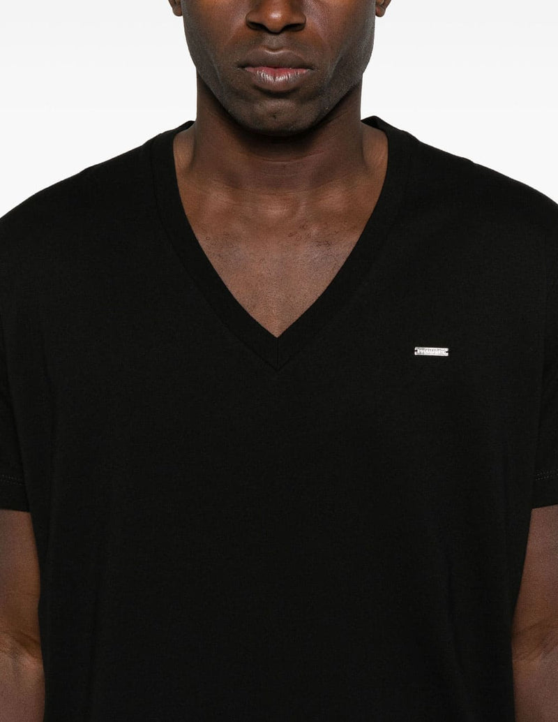 Camiseta Dsquared2 con Logo Negra Hombre