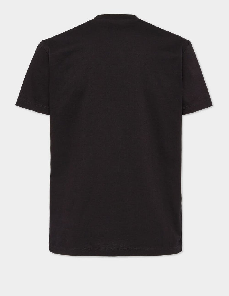 Camiseta Dsquared2 3D Printed Logo Negra Hombre