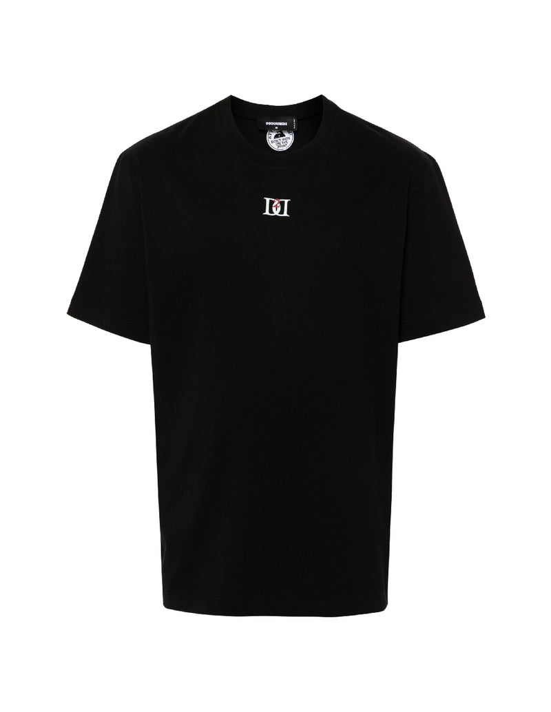 Camiseta Dsquared2 Logo Plaque Negra Hombre