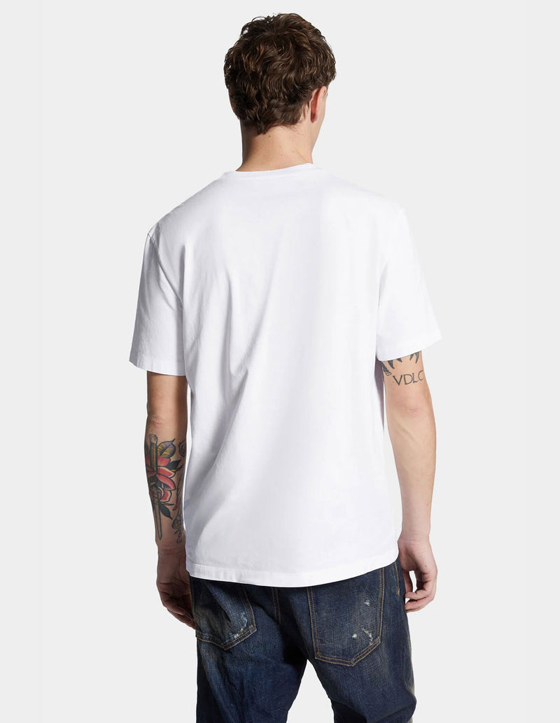 Camiseta Dsquared2 Spresso Blanca Hombre