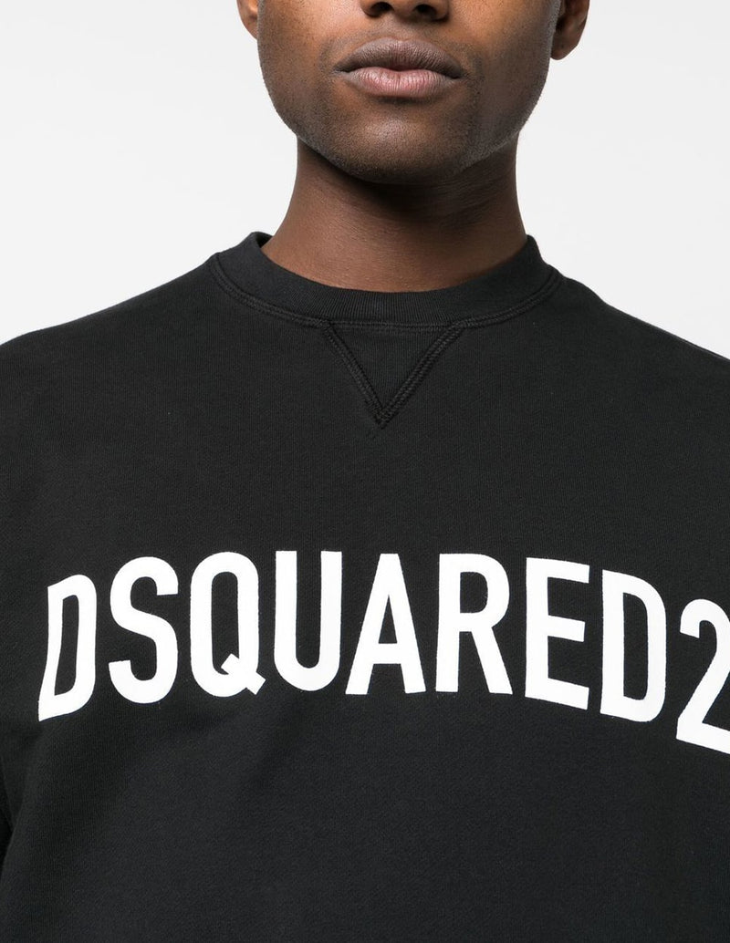 Dsquared2 Sweatshirt with Logo Black Man
