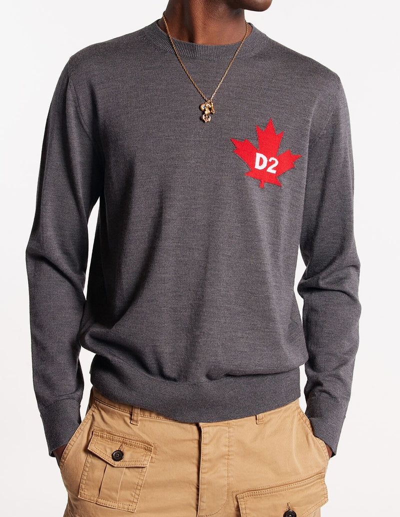 Jersey Dsquared2 con Logo Gris Hombre