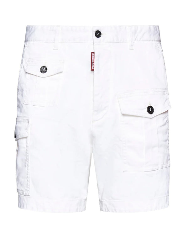 Dsquared2 Sexy White Men's Cargo Short