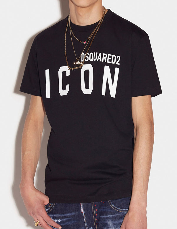 Camiseta Dsquared2 Be Icon Cool Negra Hombre