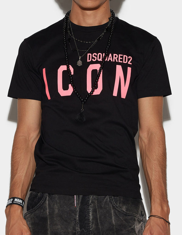 Camiseta Dsquared2 Be Icon Cool Negra Hombre