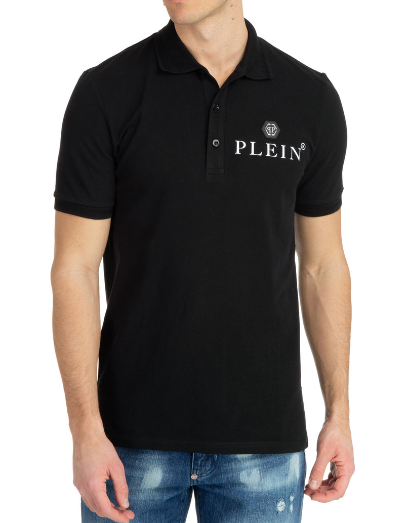 Philipp Plein Polo Shirt with Logo Black Man