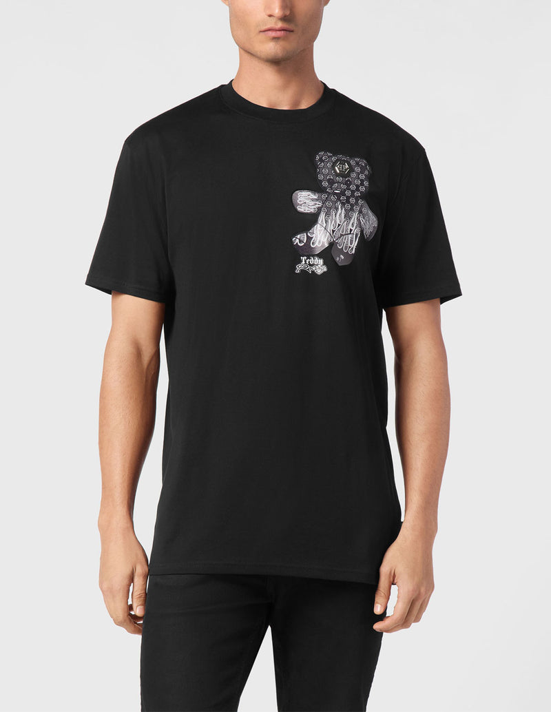 Camiseta Philipp Plein Teddy Bear Negra Hombre