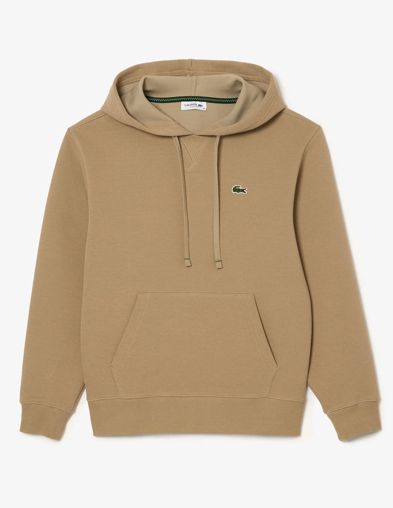 Sudadera con Capucha Lacoste Loose Fit Beige Mujer