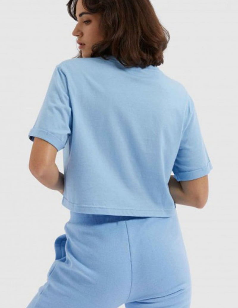 Camiseta Crop Ellesse Alberta Azul Mujer