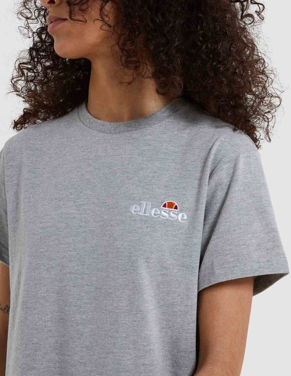 Vestido Ellesse Adore Tipo Camiseta con Logo Gris Mujer