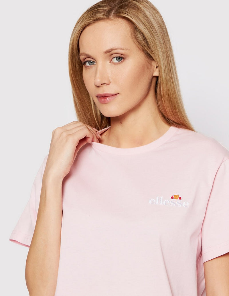 Vestido Ellesse Adore Tipo Camiseta con Logo Rosa Mujer