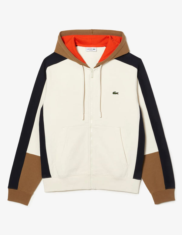 Sudadera Jogger Lacoste con Capucha Blanca Hombre