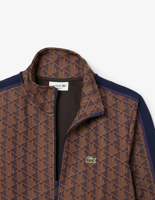 Chaqueta Lacoste de Jacquard Paris Marrón Hombre