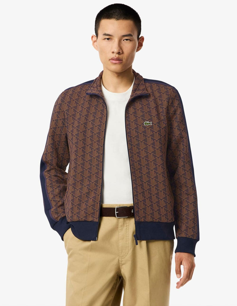 Chaqueta Lacoste de Jacquard Paris Marrón Hombre