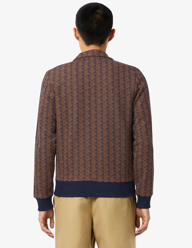 Chaqueta Lacoste de Jacquard Paris Marrón Hombre