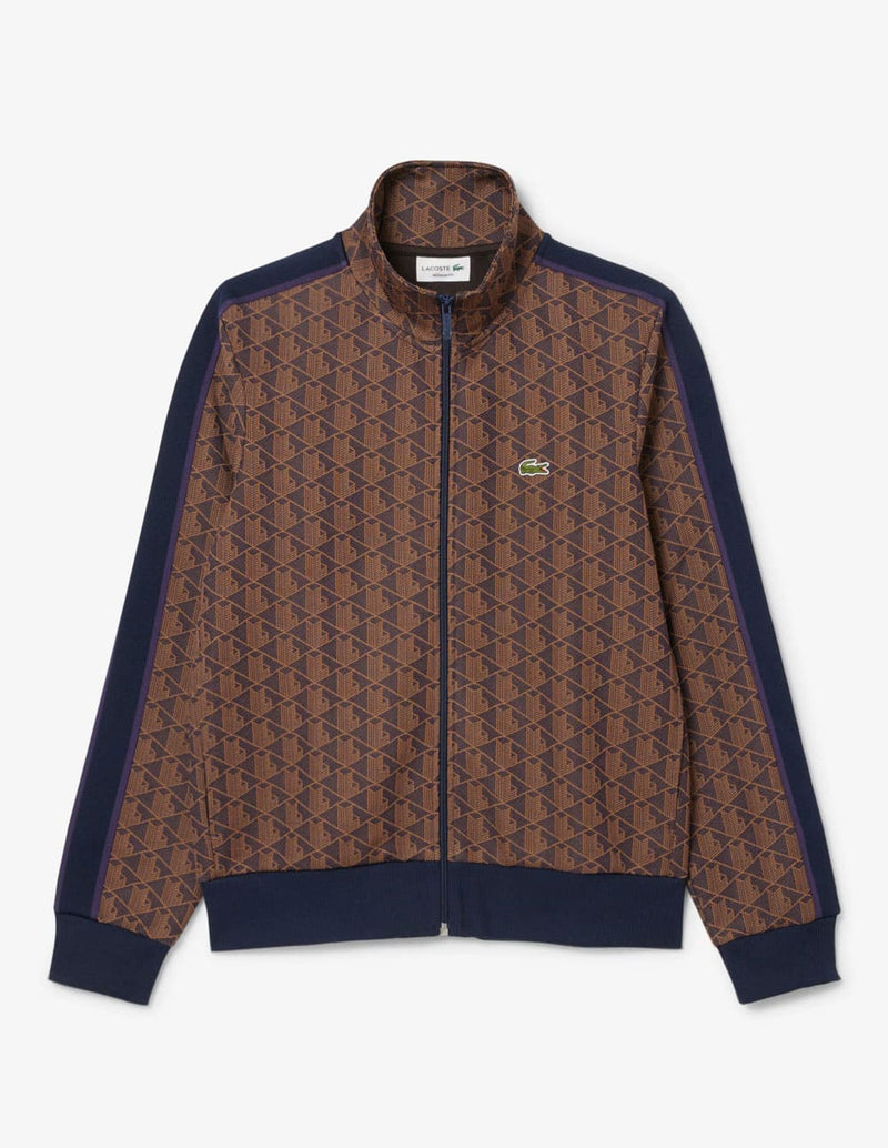 Chaqueta Lacoste de Jacquard Paris Marrón Hombre