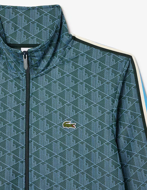 Chaqueta Lacoste de Jacquard Paris Azul y Verde Hombre