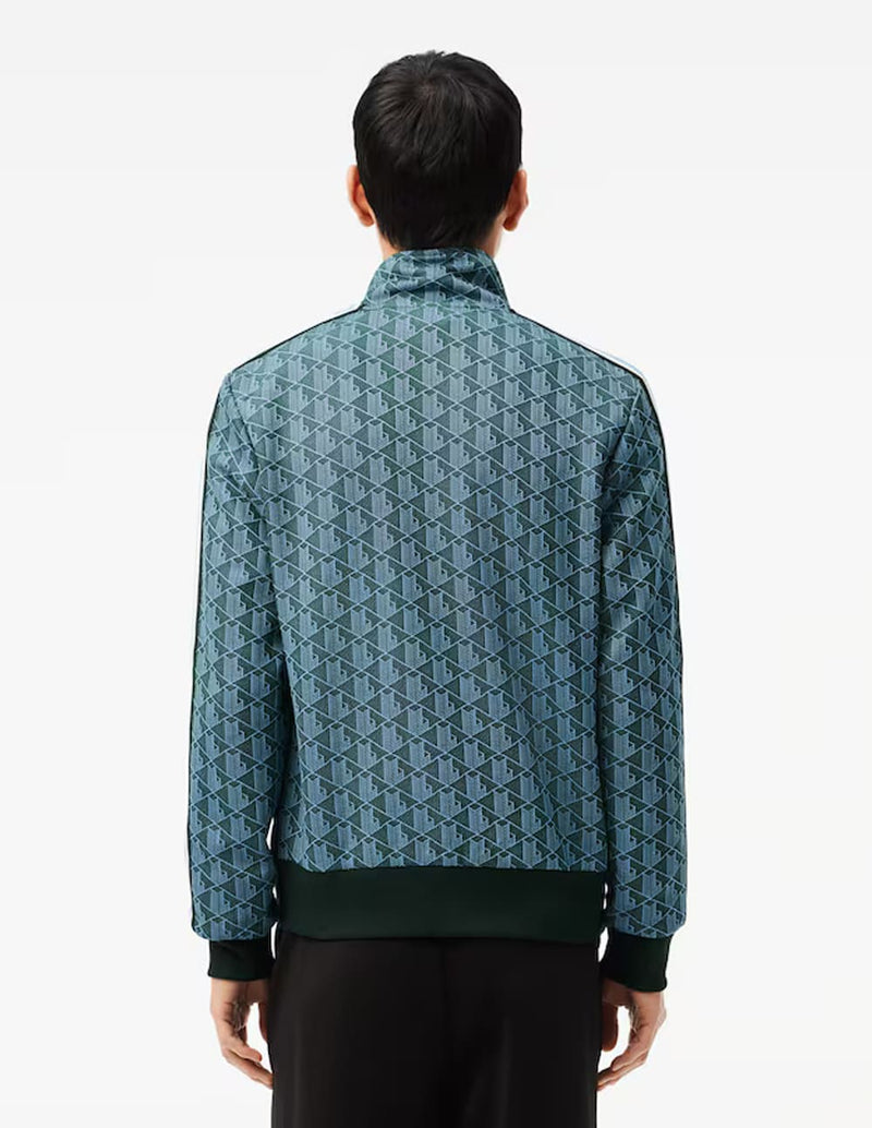 Chaqueta Lacoste de Jacquard Paris Azul y Verde Hombre