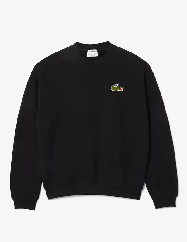 Sudadera Lacoste con Insignia Negra Unisex